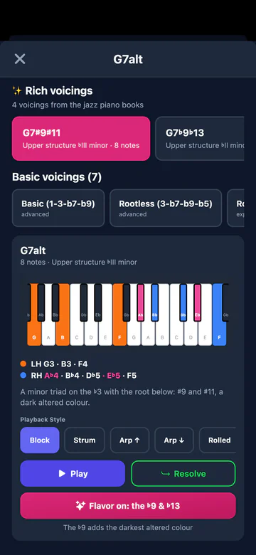 A Rich voicing in the Jazz Chords Encyclopedia.